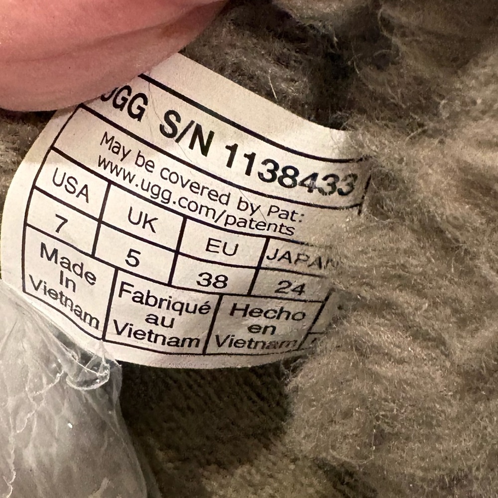 Ugg’s Classic Mini Monogram Boots Burnt Olive, 7 - Picture 6 of 9